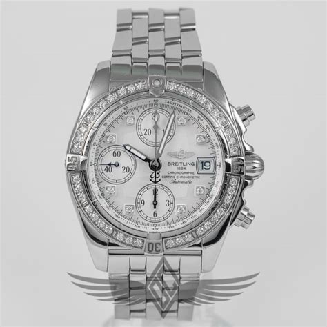 breitling cockpit diamond bezel|breitling diamond bezel men's watch.